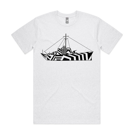 Load image into Gallery viewer, Dazzle Ship White Marle  Tee

